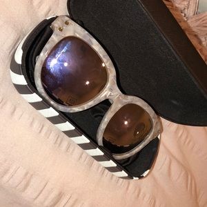 Henri Bender pink marble sunglasses